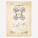 Patentposter K. Lange - Double Bicycle