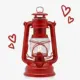 Feuerhand LED Stormlamp Rood
