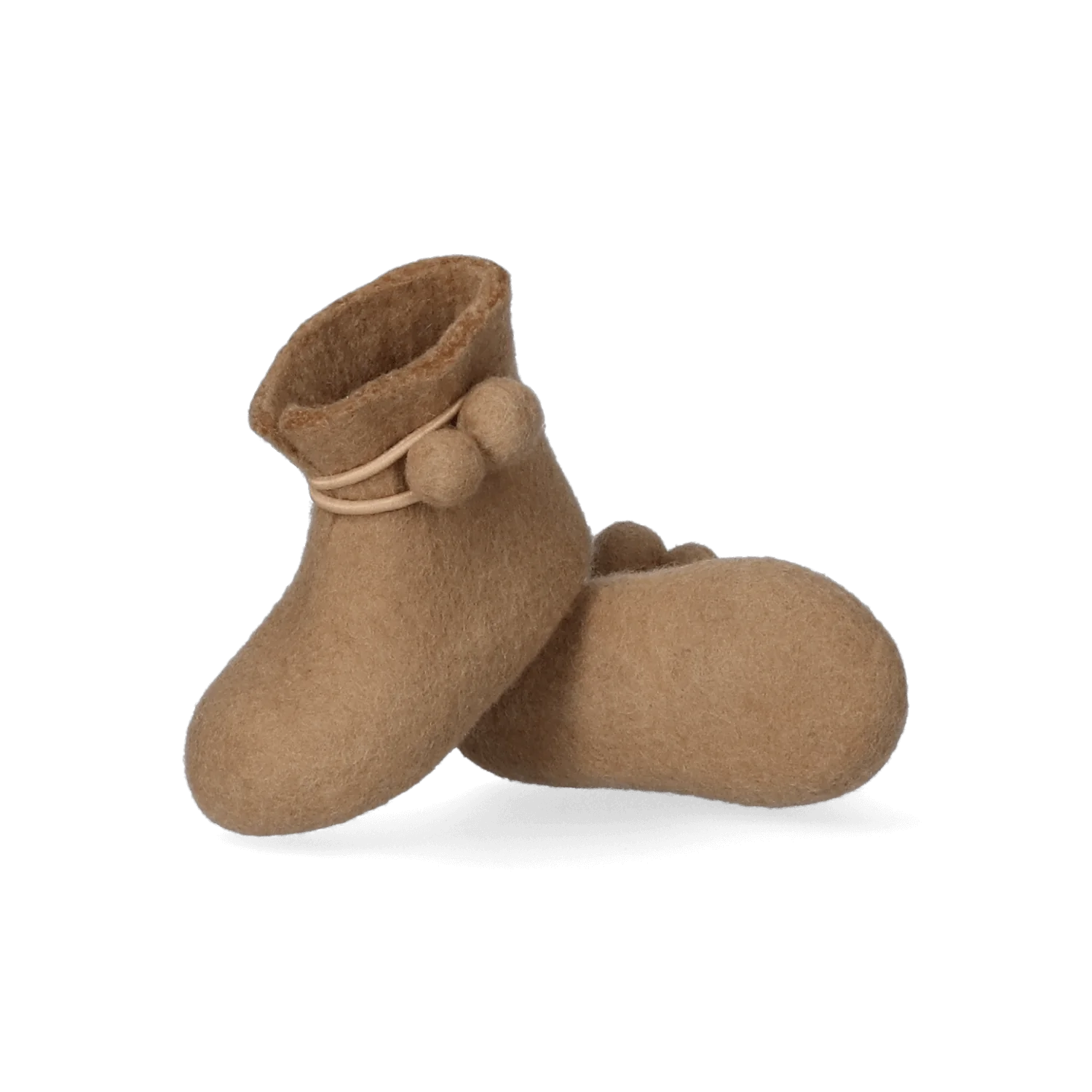 Tofvel Babyslofjes - Camel- met knuffelschaapje Lala! - Afbeelding 4