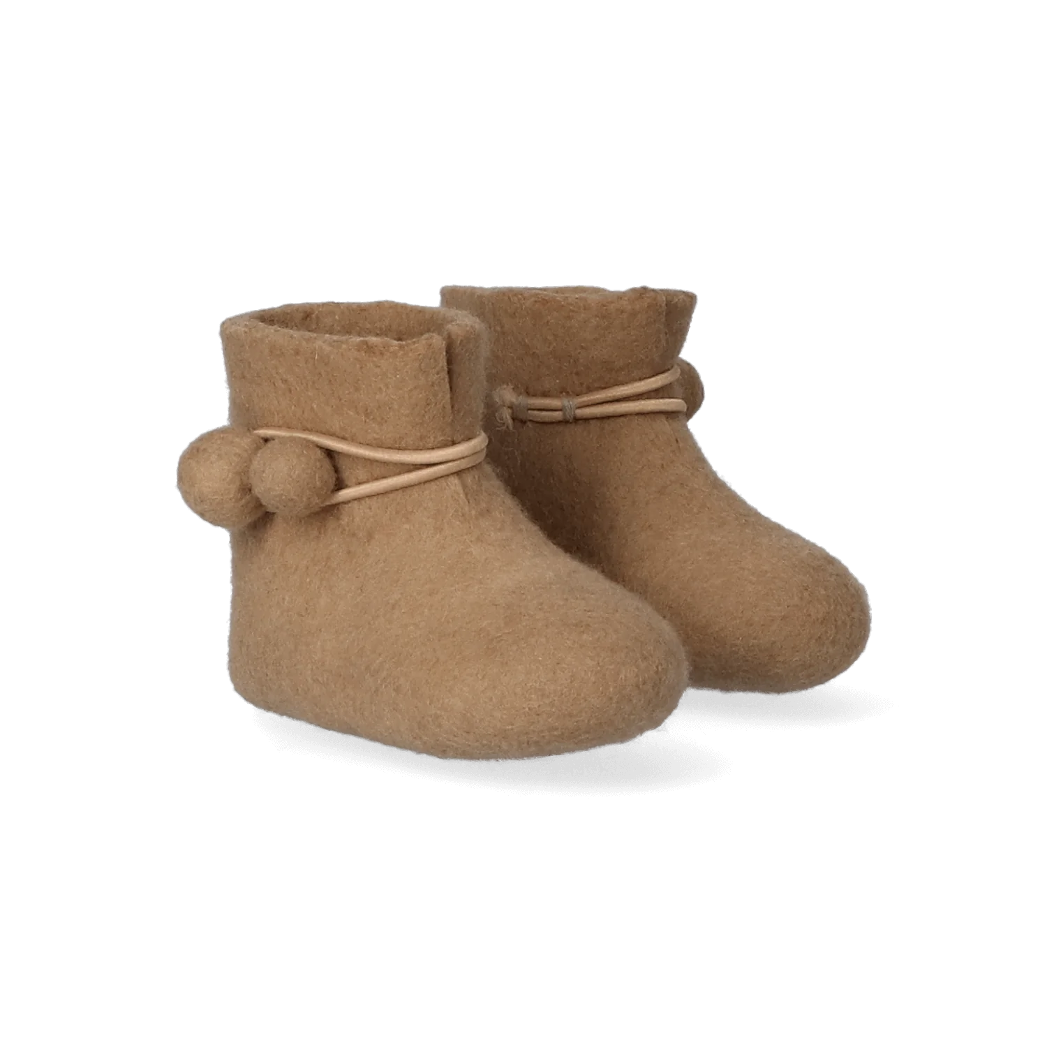 Tofvel Babyslofjes - Camel- met knuffelschaapje Lala! - Afbeelding 3