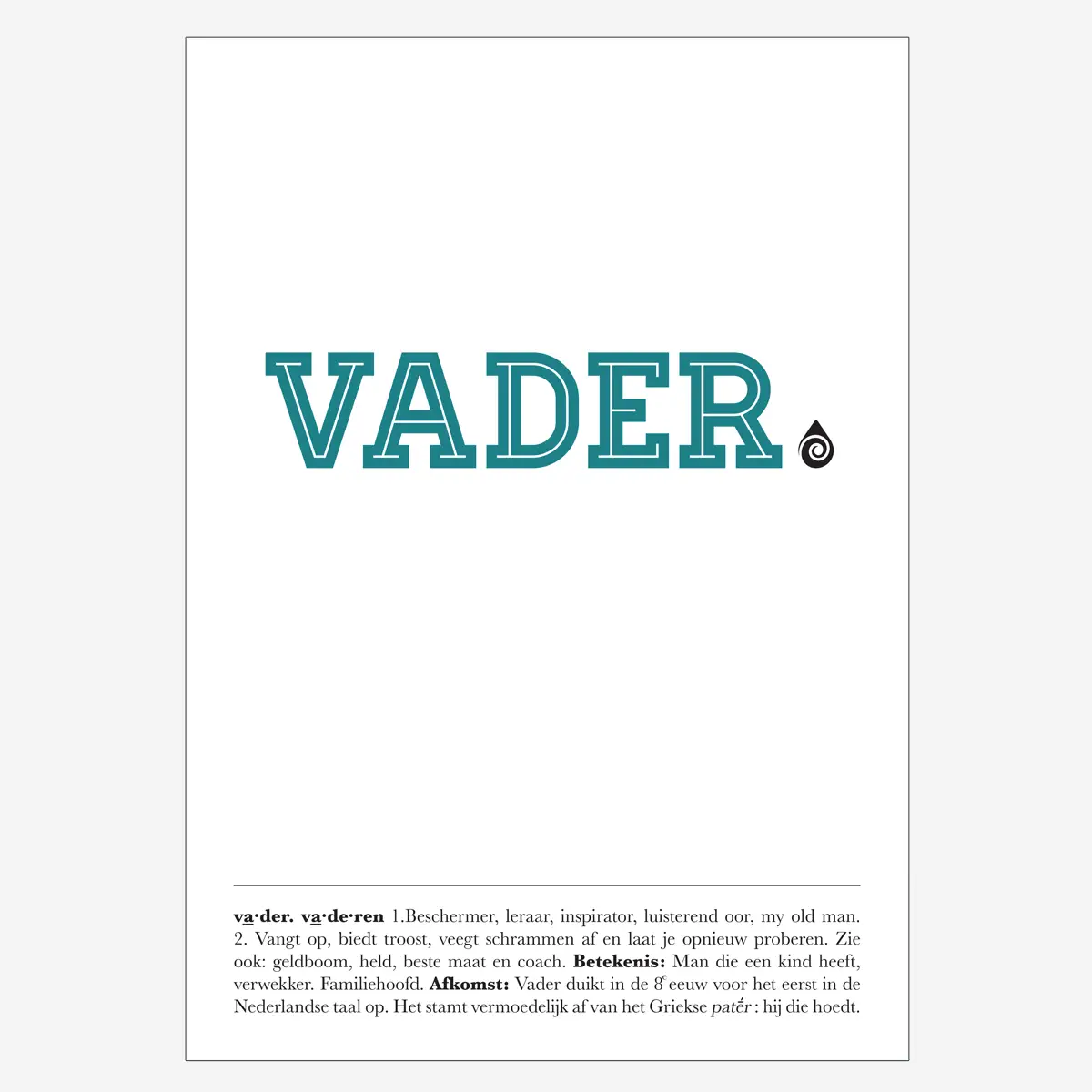 miniposter vader - a4