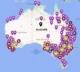 Plattegrond Silo Art trail Australie