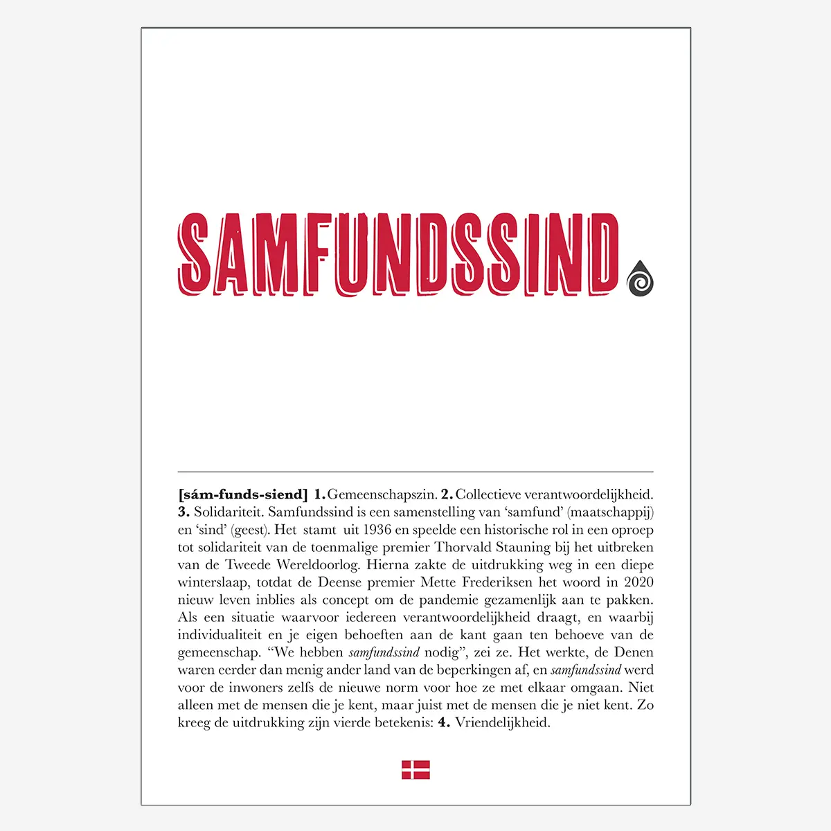 Samfundssind - A4 Miniposter