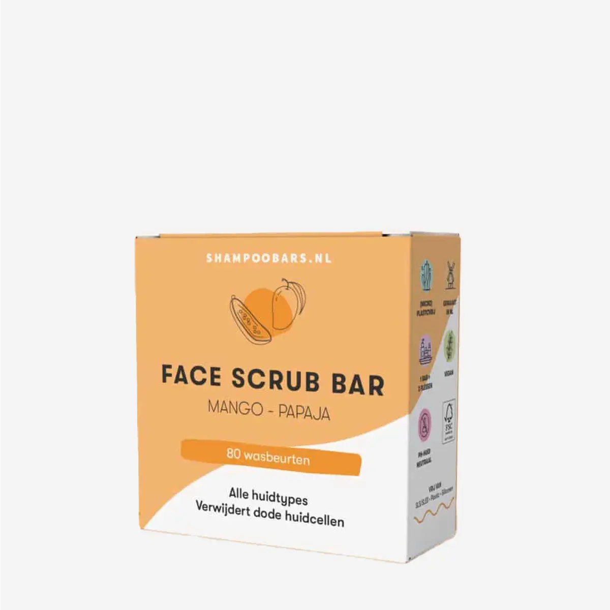 Face scrub bar