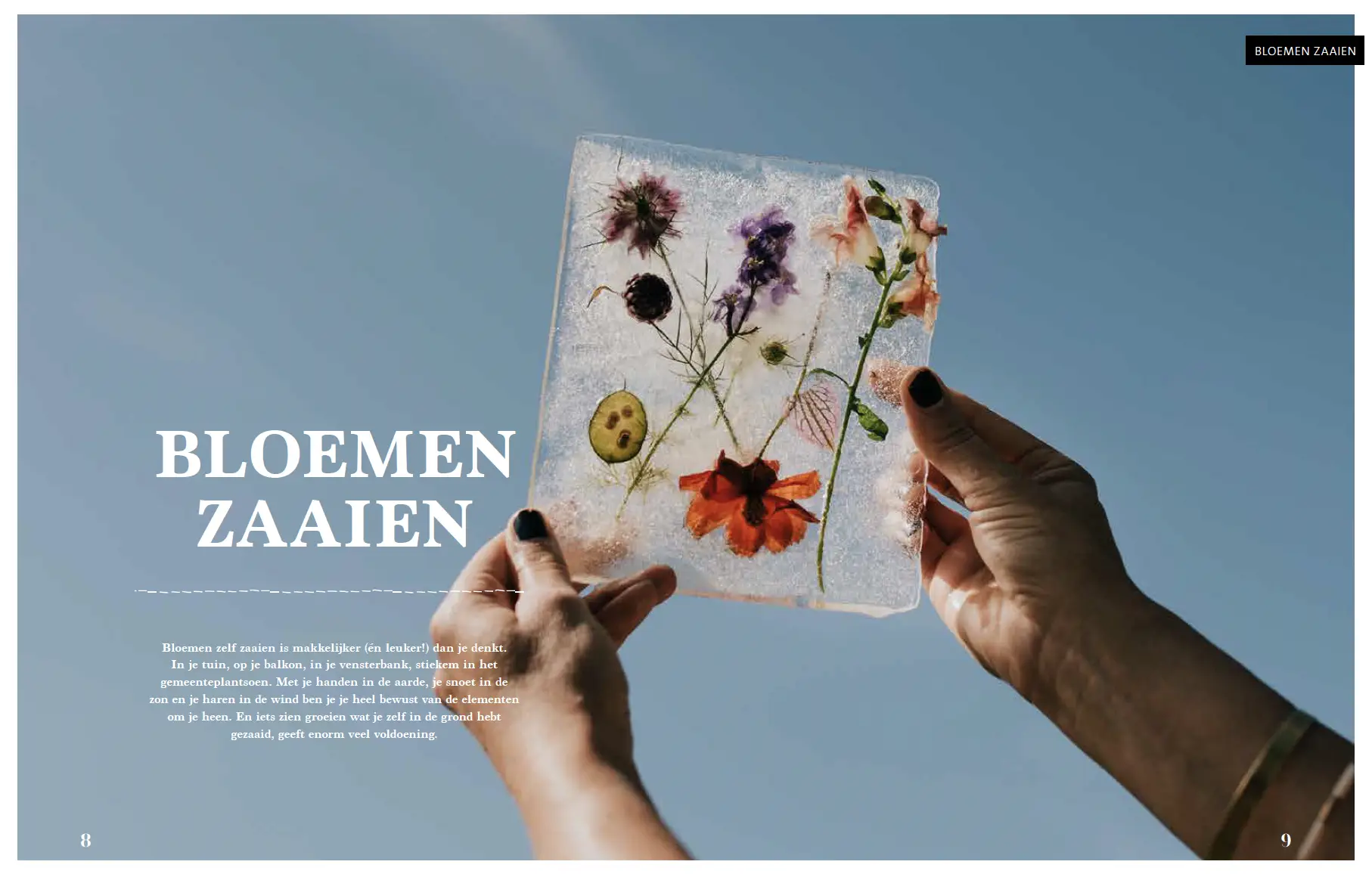 Slow Living bloemen zaaien opener