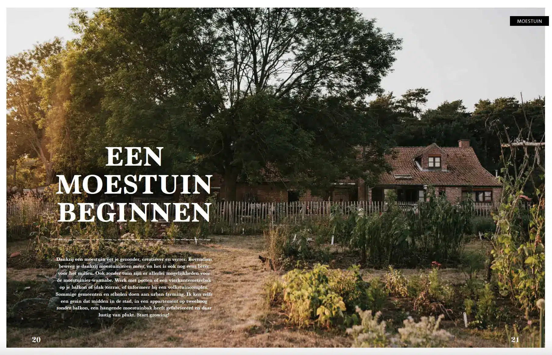 Slow Living Moestuin beginnen