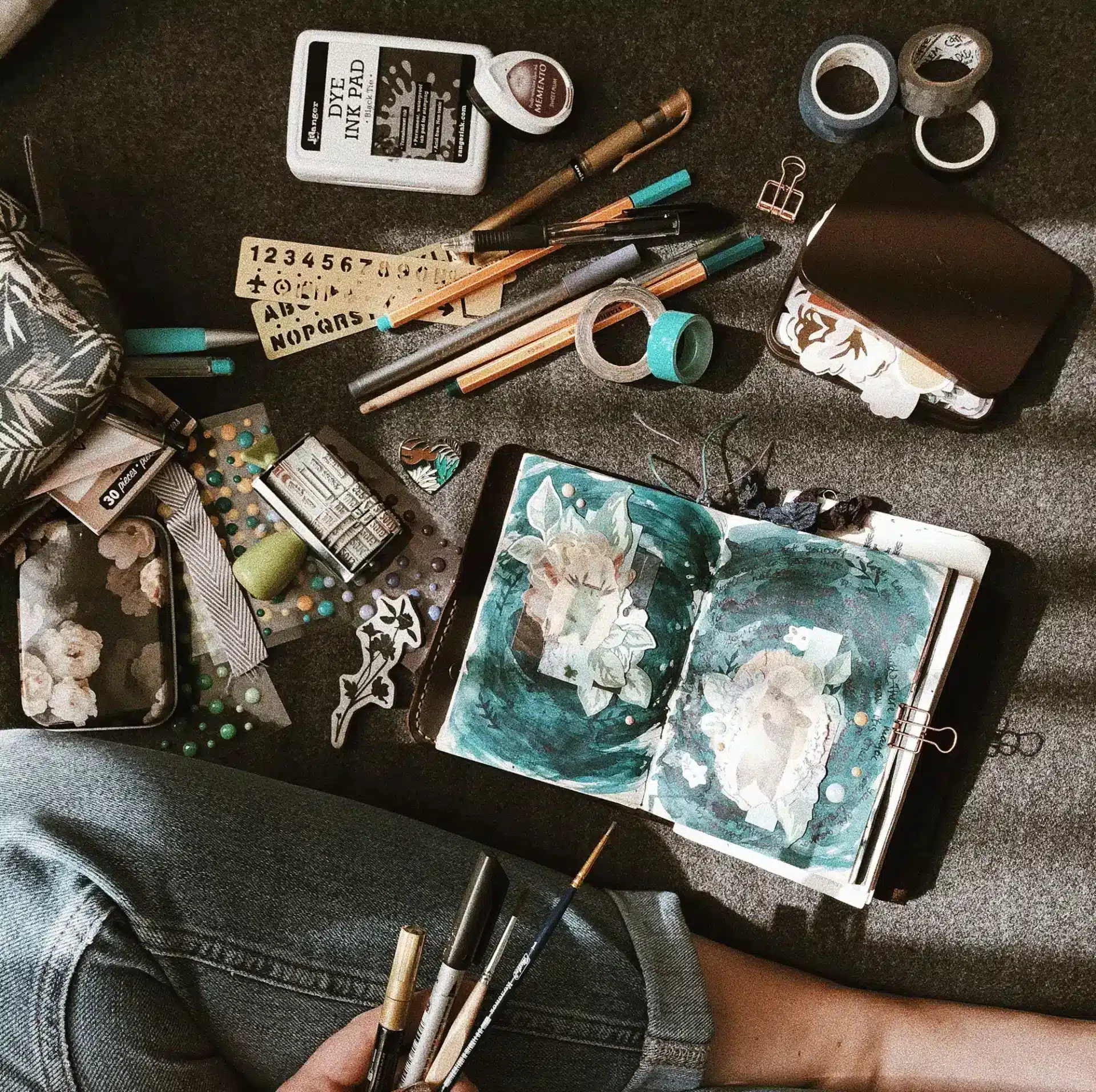 Schilderen in een notitieboek