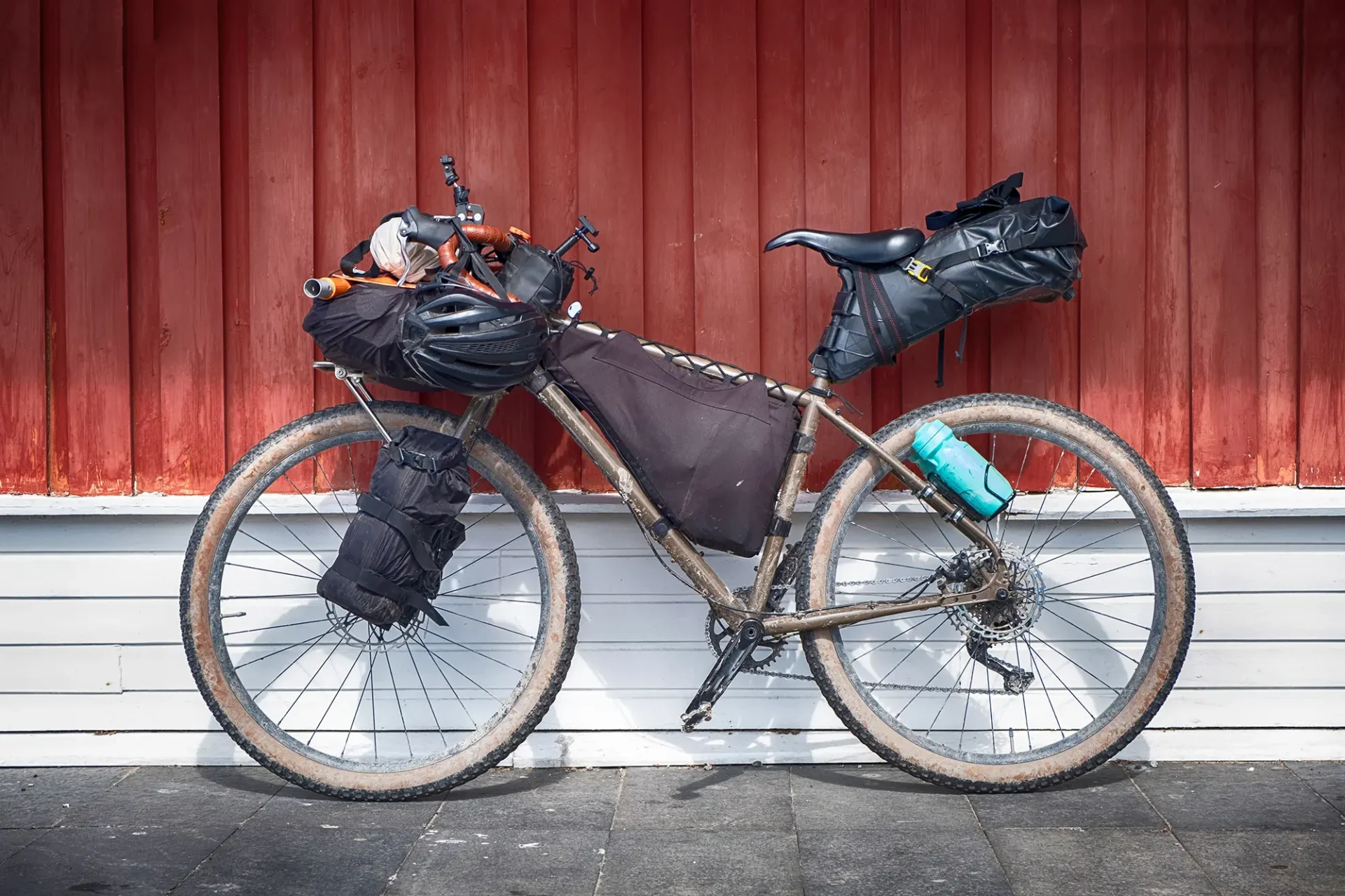 Bike packed for bikepacking