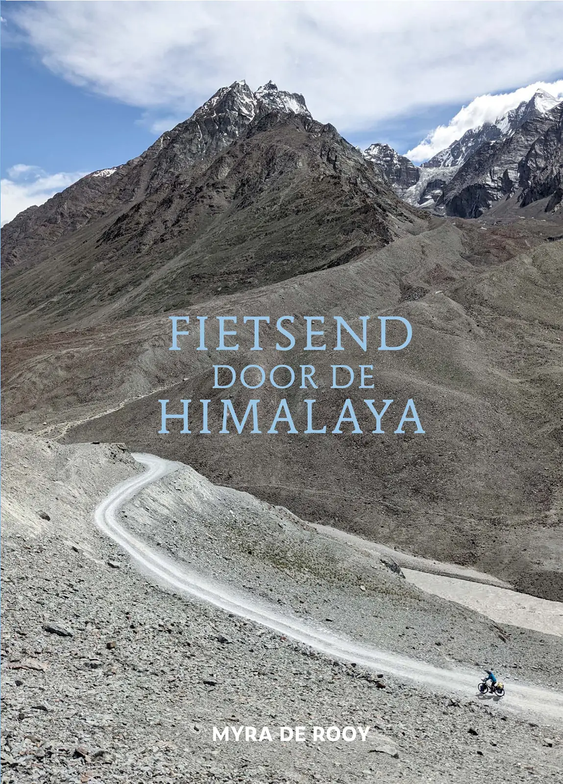 Cover Fietsend door de Himalaya, Myra de Rooy