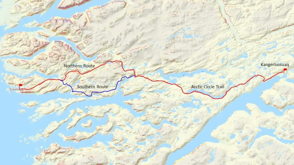 Route Arctic Circle Trail