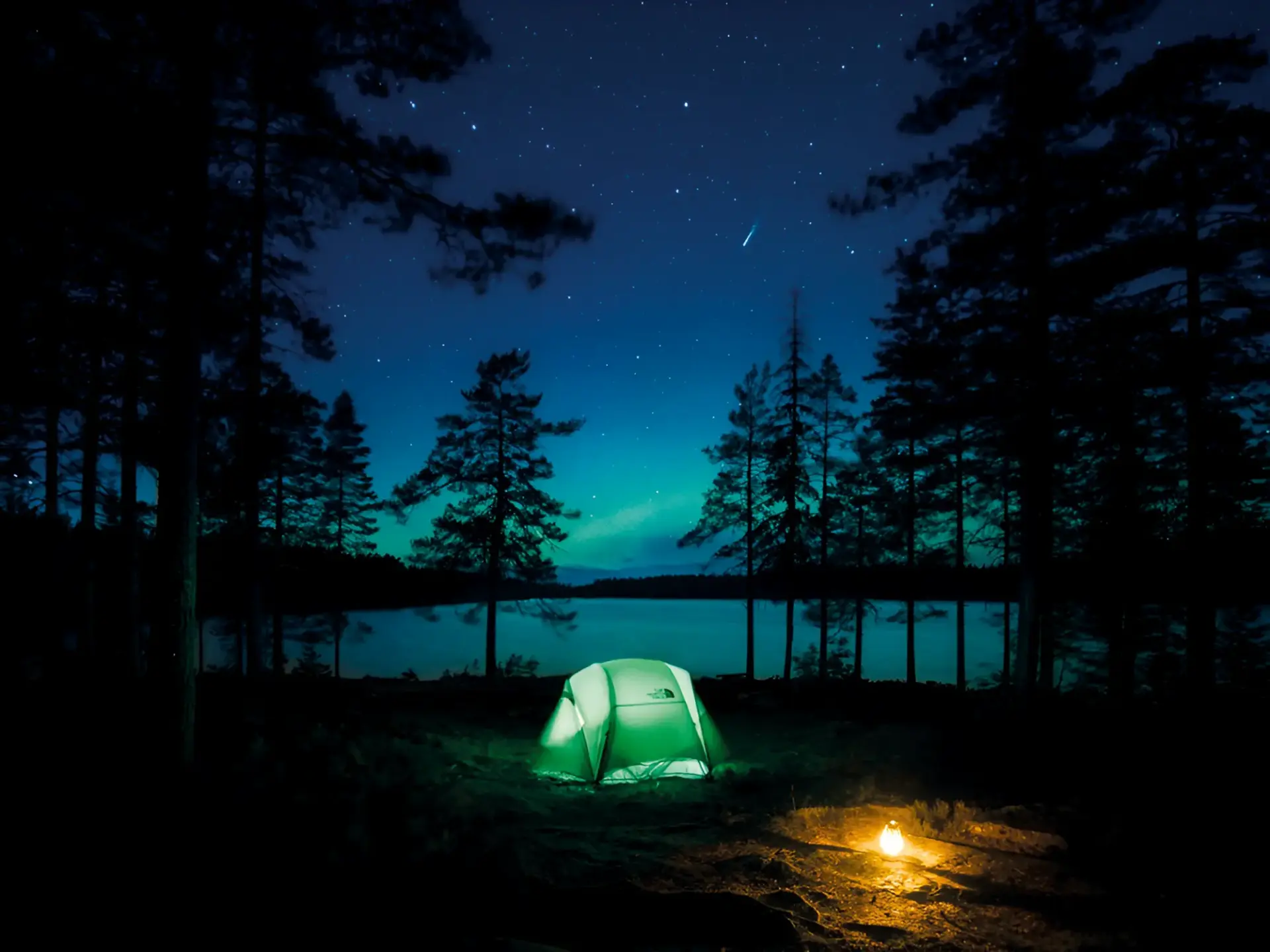 Hoga Kusten - Kamperen, Noorderlicht