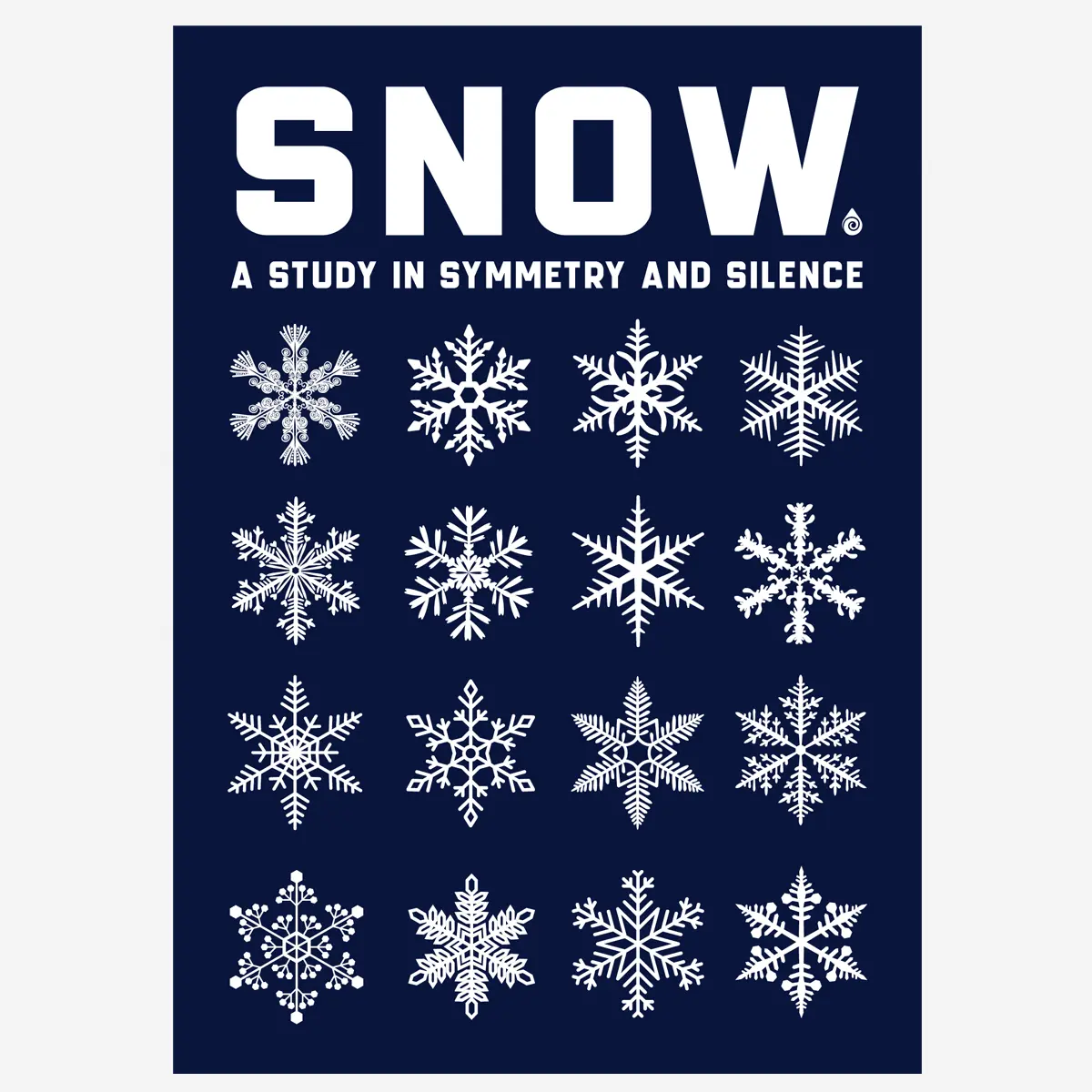 Snow Poster - sneeuwvlokken