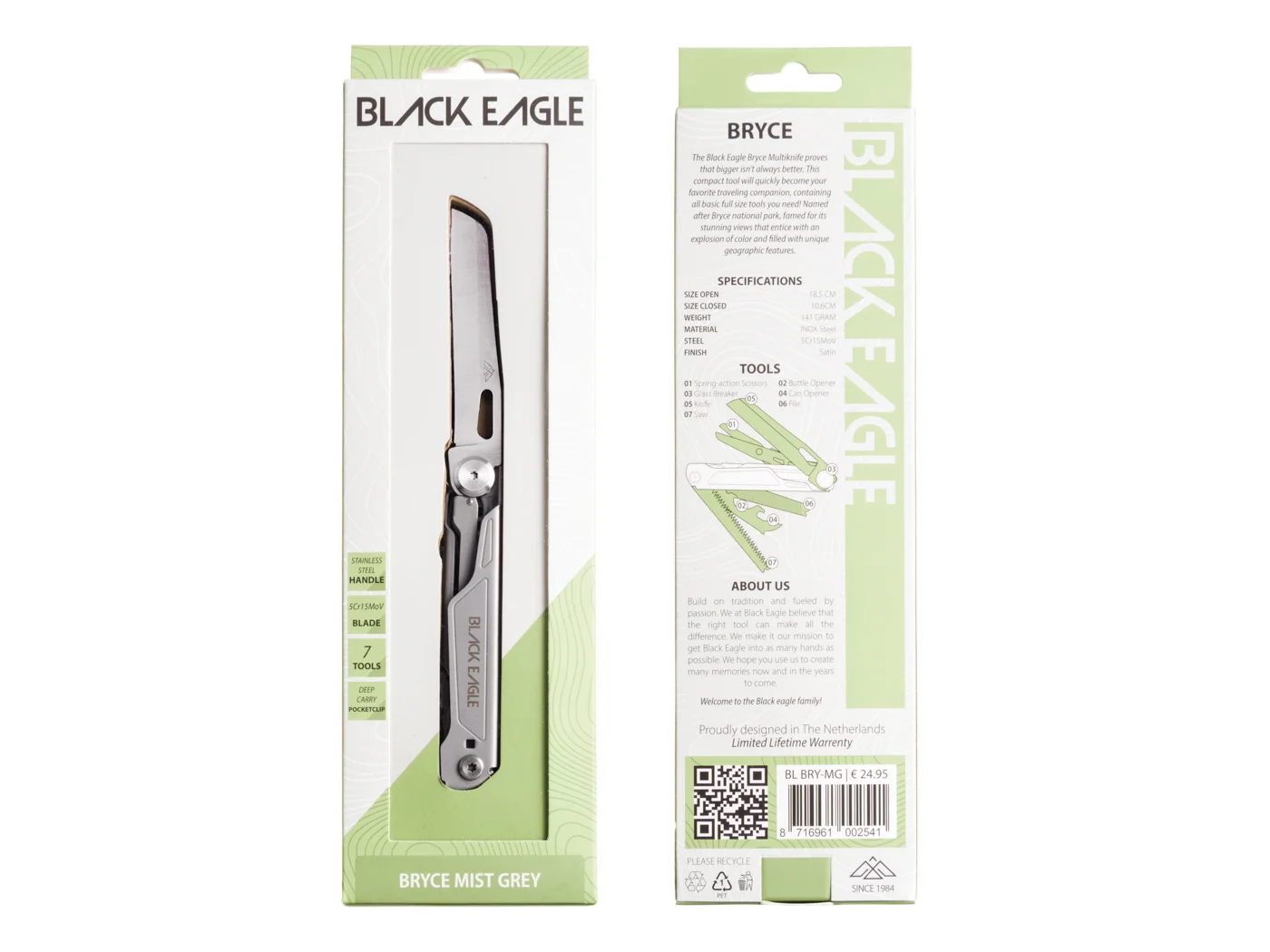 Black Eagle Bryce Multitool - Grey - Afbeelding 10