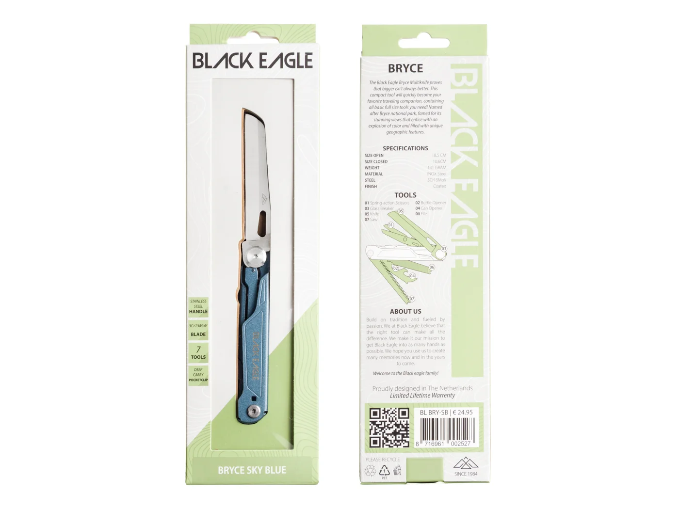 Black Eagle Bryce Multitool - Blue - Afbeelding 10