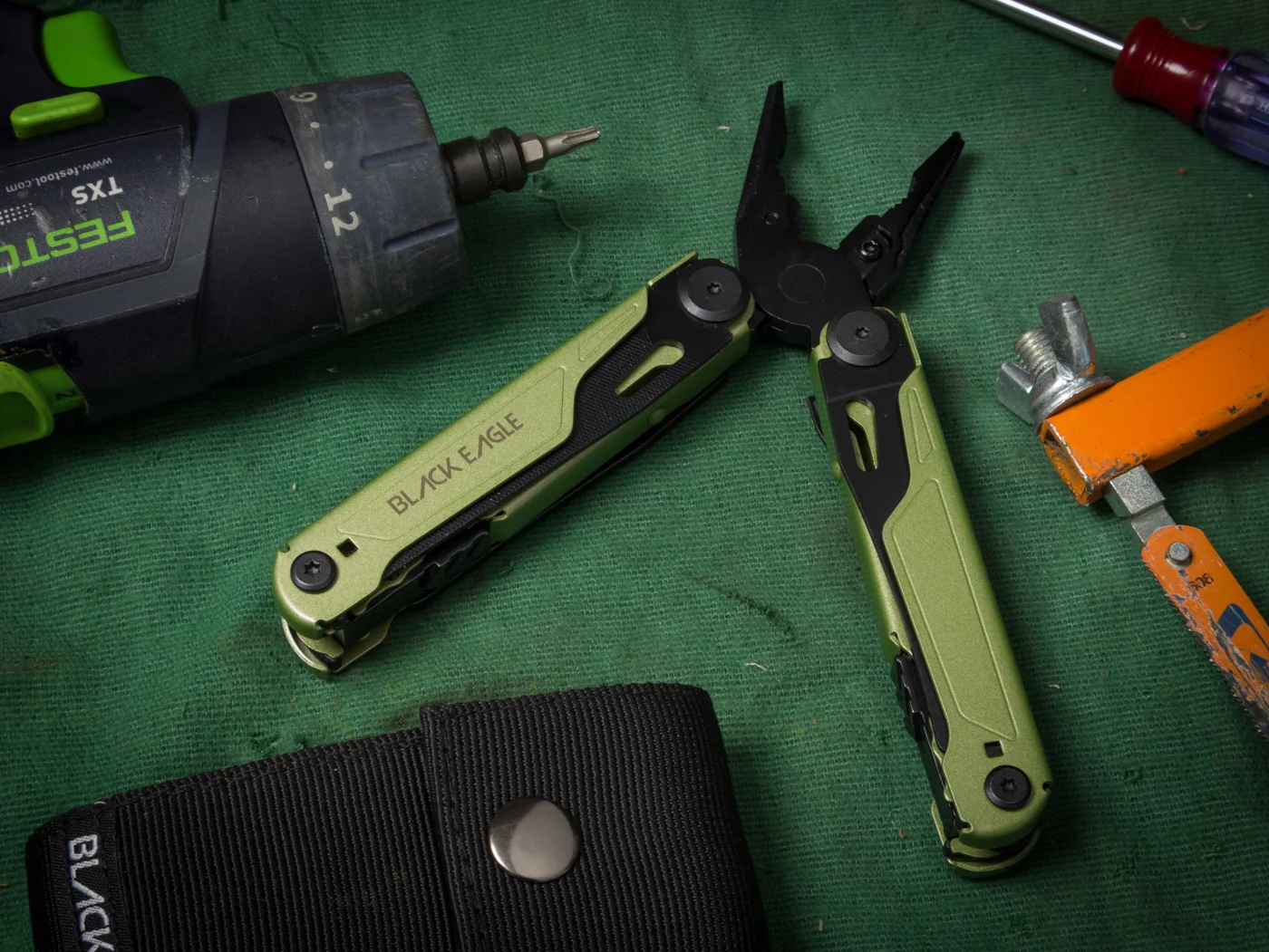 Black Eagle Yukon Multitool - Green - Afbeelding 3