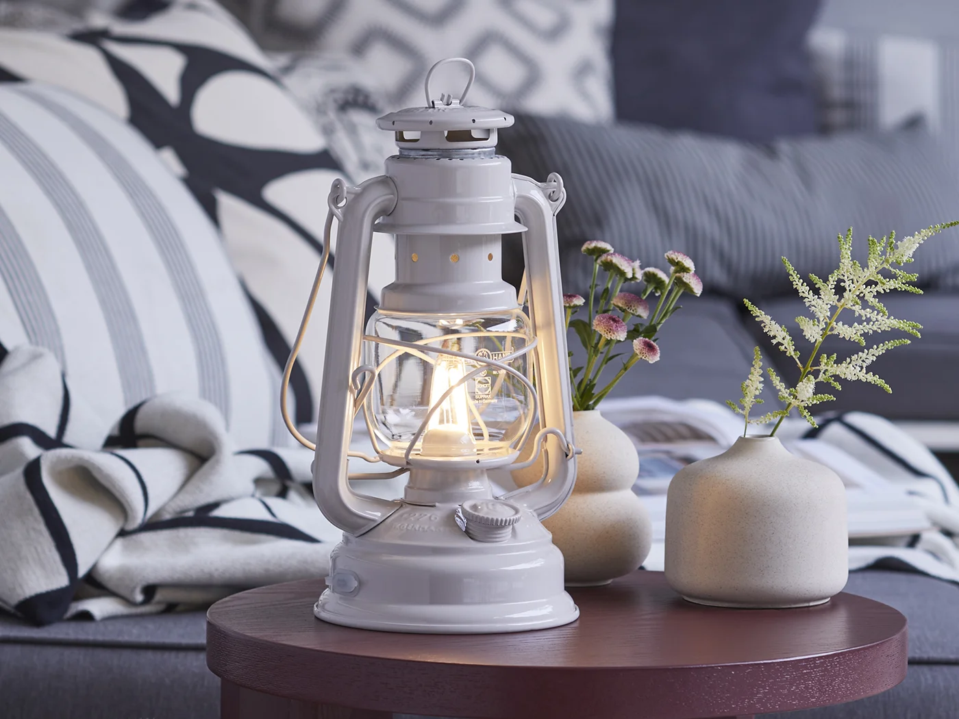 Feuerhand LED Stormlamp Beige - Afbeelding 2