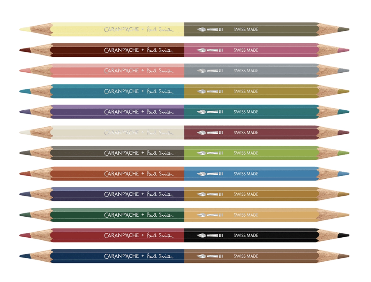 Caran d'Ache x Paul Smith | Aquarelpotloden + Penseel - Afbeelding 7