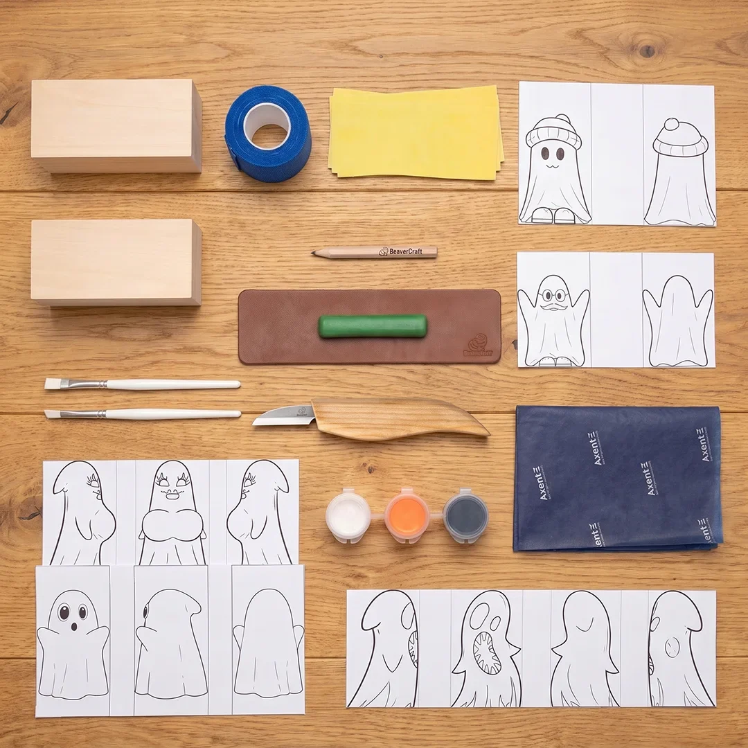 BeaverCraft Houtsnijset Spookjes - Afbeelding 3